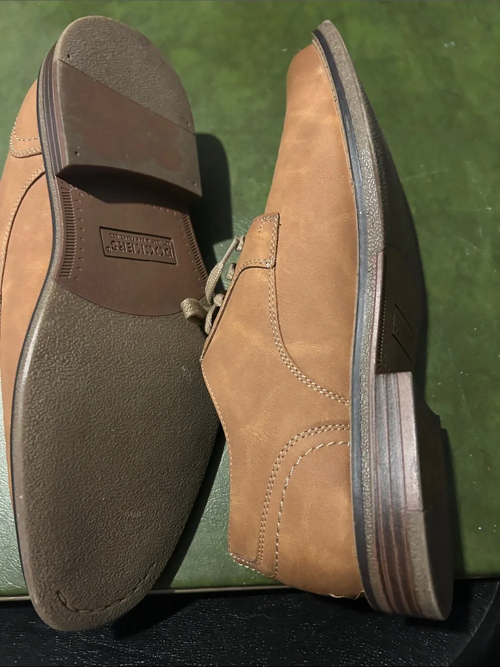 Dockers Men’s Light Brown Casual Lace-Up Oxfords
